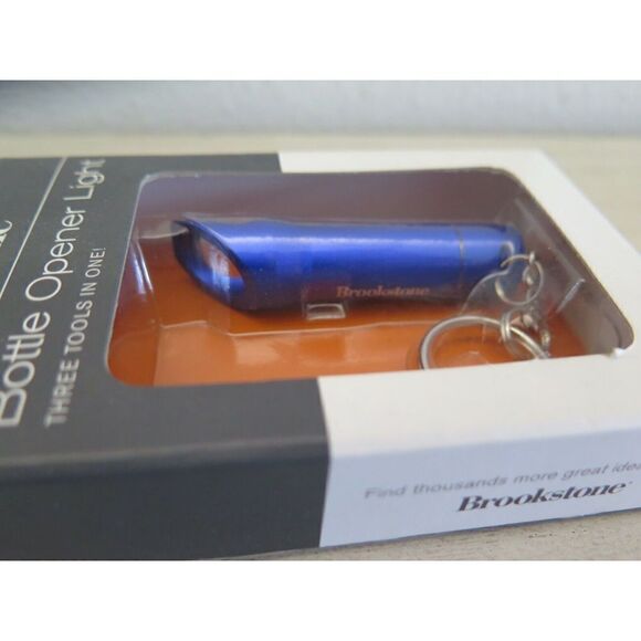 Brookstone Blue Bottle Opener Light 3 tools In 1 - Picture 3 of 6